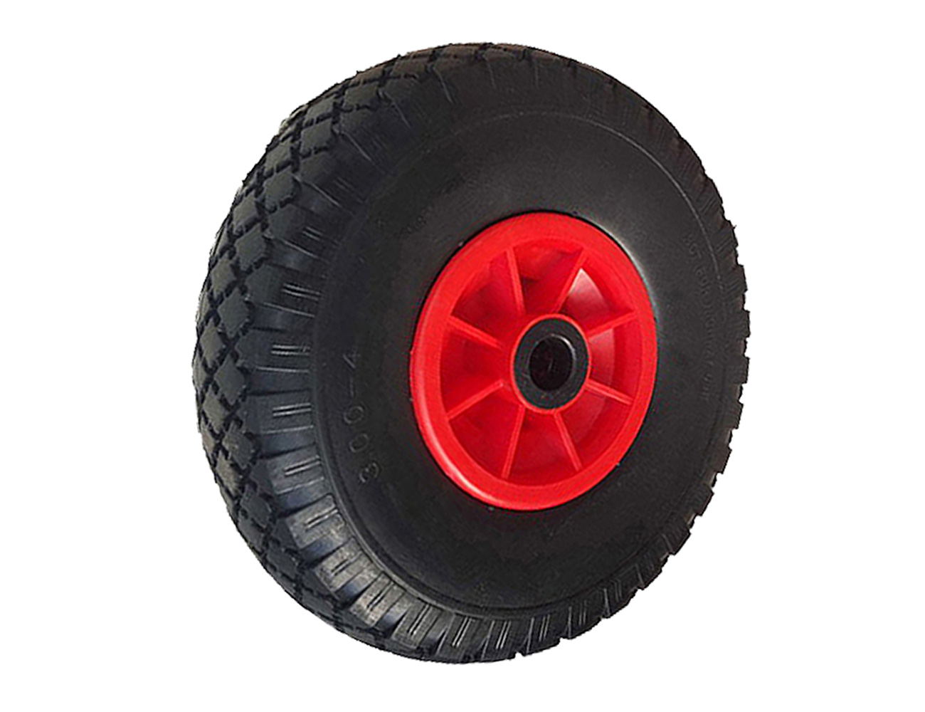 Pneumatic tyre on plastic rim - max 110 kg - steel forks